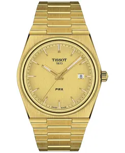Мужские часы PRX с золотистым браслетом из нержавеющей стали, 40 мм Tissot