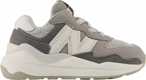 Кроссовки New Balance 57/40 Bungee Toddler Wide 'Castlerock Moonbeam', серый