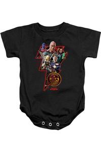 Gildan Черный Адам, персонаж Черного Адама, детский комбинезон "Болт"