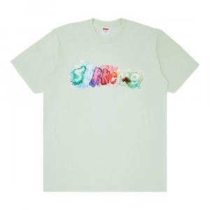 Футболка Supreme Watercolor, светлый зелёный