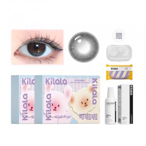 Линзы 1 шт *2 с футляром и раствором Mixed Lock Edge влагосодержание 38% 42% Kilala