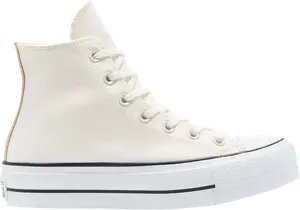Кроссовки Converse Wmns Chuck Taylor All Star Platform High Anodized Metals - Egret, кремовый