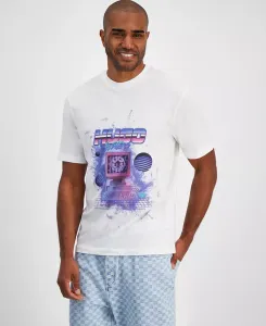 Мужская футболка с коротким рукавом и круглым вырезом Graphic T-Shirt Hugo Boss, белый