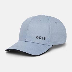 Бейсболка Boss Six-Panel In Cotton Twill With Printed Logo, голубой