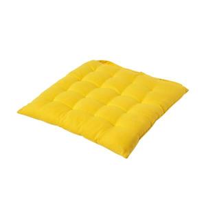 Подушка на сиденье Homescapes mit Bändern Knopfverschluss, 40x5x40 см, желтый