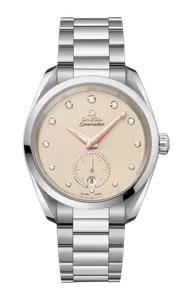 Часы Omega Seamaster aqua terra co-axial master chronometer с бриллиантами 38 мм