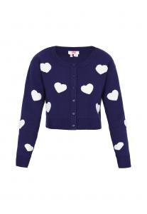 Вязаный кардиган MYMO, темно-синий
