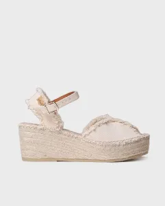 Женские хлопковые эспадрильи на танкетке с пряжкой Toni Pons, цвет Crudo