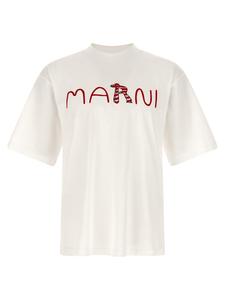 Футболка с логотипом Marni, белый