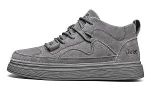 Кроссовки Jeep Skateboarding Shoes Men Mid-top Gray, серый