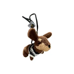 Очаровательная мини-кукла брелок плюшевый такса подвеска высота 12см 77 SEVEN DREAM, темно-синий