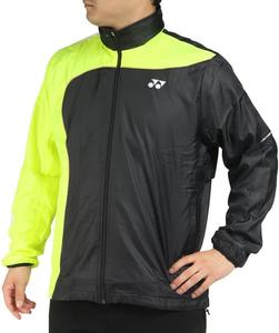 Худи YONEX, форменная, на подкладке, ветрозащитная рубашка, унисекс, для взрослых, черный/желтый