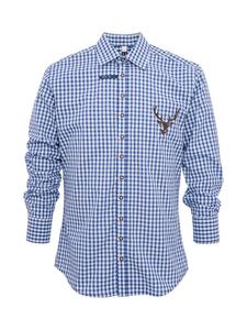 Клетчатая рубашка 420060-2602 синего цвета OS-Trachten