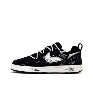 Court Borough Shadow Drawing Low top Skateboard Shoes Unisex Nike, черный