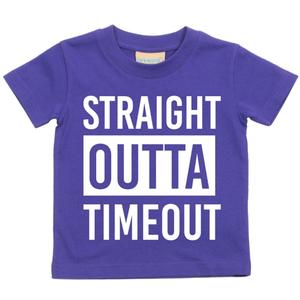 Футболка Straight Outta Timeout 60 SECOND MAKEOVER, фиолетовый