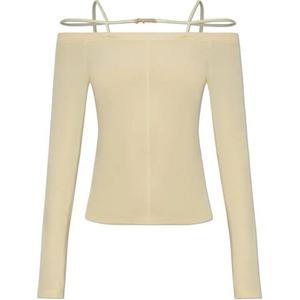 Футболка Sierra Long Sleeved Lingerie Jacquemus, светло-коричневый