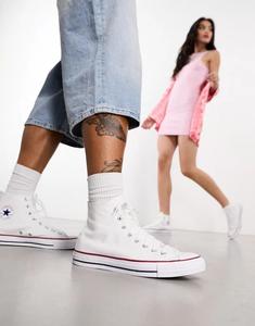 Белые высокие кеды унисекс Converse Chuck Taylor All Star унисекс
