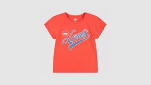 Топ реглан для девочек среднего возраста S-xl Levi's, Poppy Red - Red