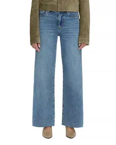 Джинсы-Палаццо Le Pixie с высокой посадкой и зауженными штанинами, цвет Flip Raw. Frame, синий