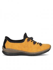 Туфли на плоской подошве Rieker, желтый