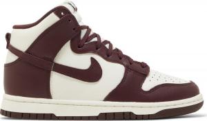 Кроссовки Nike Wmns Dunk High 'Burgundy Crush', красный