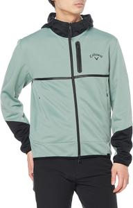 Мужская толстовка Callaway C22117100 с капюшоном, антибактериальными карманами, для гольфа, хаки