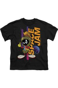 Футболка Space Jam 2 с Марвином для детей Gildan, черный