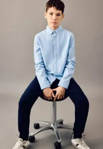 Рубашка Mango Kids, Himmelblå