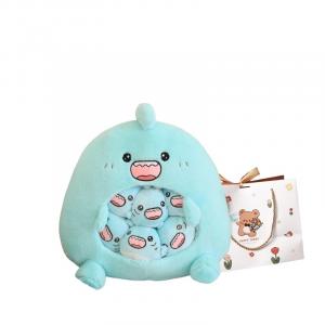 Плюшевая игрушка милая капибара акула в виде закусочного пакета, высота 10см/35см OU DI PIG