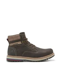 Мужские ботинки темно-синего цвета на шнуровке Lois