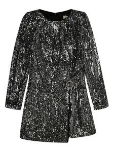 Платье с пайетками TWINSET Kids, серый