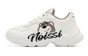 QIAODAN Покрытие высоты, увеличивающее износостойкость, противоскользящие, низкие повседневные туфли для женщин, белые, коричневые