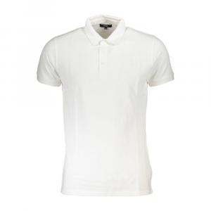 Белая хлопковая рубашка поло cavalli CLASS