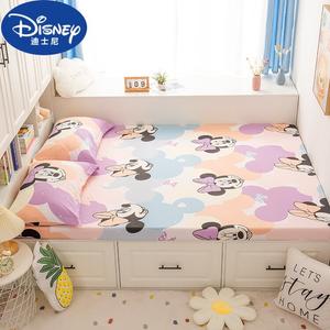 Disney Простыня на резинке детская 135х200 см, хлопковая, фланелевая, утолщенная, цвет Minnie Princess