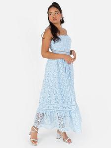 Цветочное платье миди на бретелях Maya Deluxe, Blue