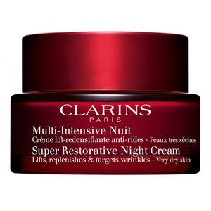 Ночной крем для лица multi-intensive 50+ super restorative night cream all skin types Clarins, объем 50 мл.