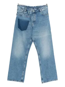 Джинсы с эффектом обмана зрения (тромплёй) Bluemarble, синий