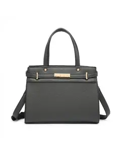 Мини-сумка-тоут/сумка с застежкой-молнией сверху JFY, серый