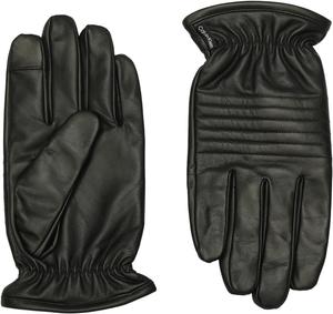 Мужские стеганые кожаные перчатки Calvin Klein, Black