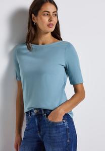 Футболка Street One Basic T-shirt, Blau/Blue
