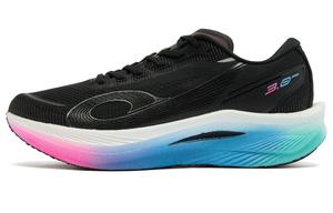 QIAODAN Кроссовки для бега Strong Wind 3.0 PRO с амортизацией, противоскользящие и износостойкие, низкие, мужские, черно-синие