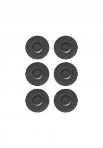 Блюдце для кофейной чашки Villeroy & Boch Manufacture Rock, 15,4 см, 6 штук, черный
