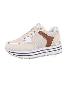 Кроссовки на шнуровке Ital-Design, бежевый