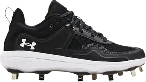 Бутсы Under Armour Wmns Glyde MT Black White, черный