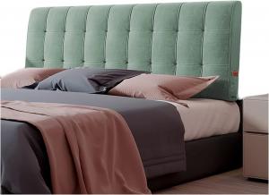 Подушка-подголовник LIANGJUN для кровати без изголовья, прочная, приятная на ощупь, декоративная подушка для дома, со съемной моющейся крышкой для спальни или отеля (Цвет: зеленый, Размер: 150x60x10 см) CHIAPERINI, Green