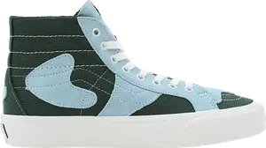 Кроссовки Vans Sk8-Hi WP VR3 LX Patchwork - Green Blue, зеленый