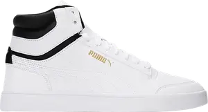 Кроссовки Puma Shuffle Mid WTR White Black Team Gold, белый