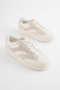 Кроссовки на шнуровке в стиле ретро со вставками Forever Comfort Next, бежевый