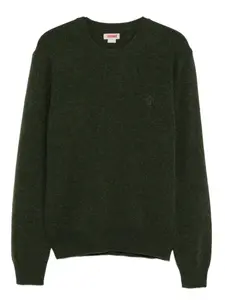 Свитер с вышитым логотипом Baracuta, зеленый