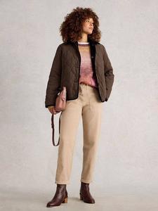 Арден реверсивная стеганая куртка White Stuff, Black/Multi